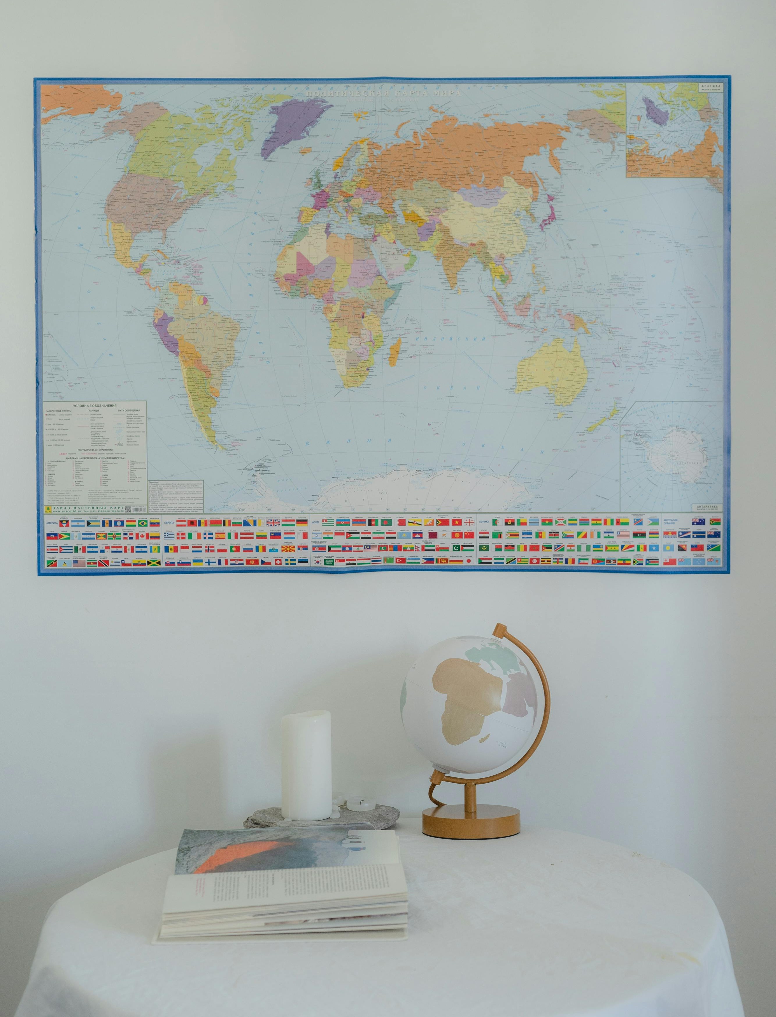 Global sourcing destinations on world map